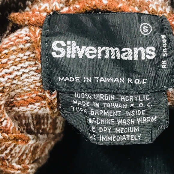 Silverman’s Knit Sweater Vest, Brown, Gray, Small - Picture 5 of 6
